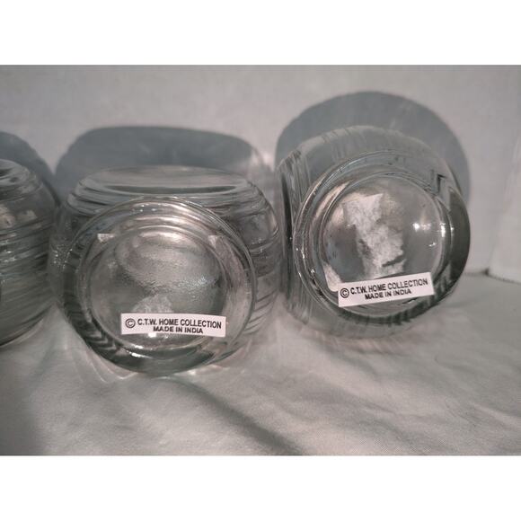 Vintage Hoosier S Embossed Glass Jar Set 3 Shakers‎ & Stand CTW Home Collection - Picture 10 of 11